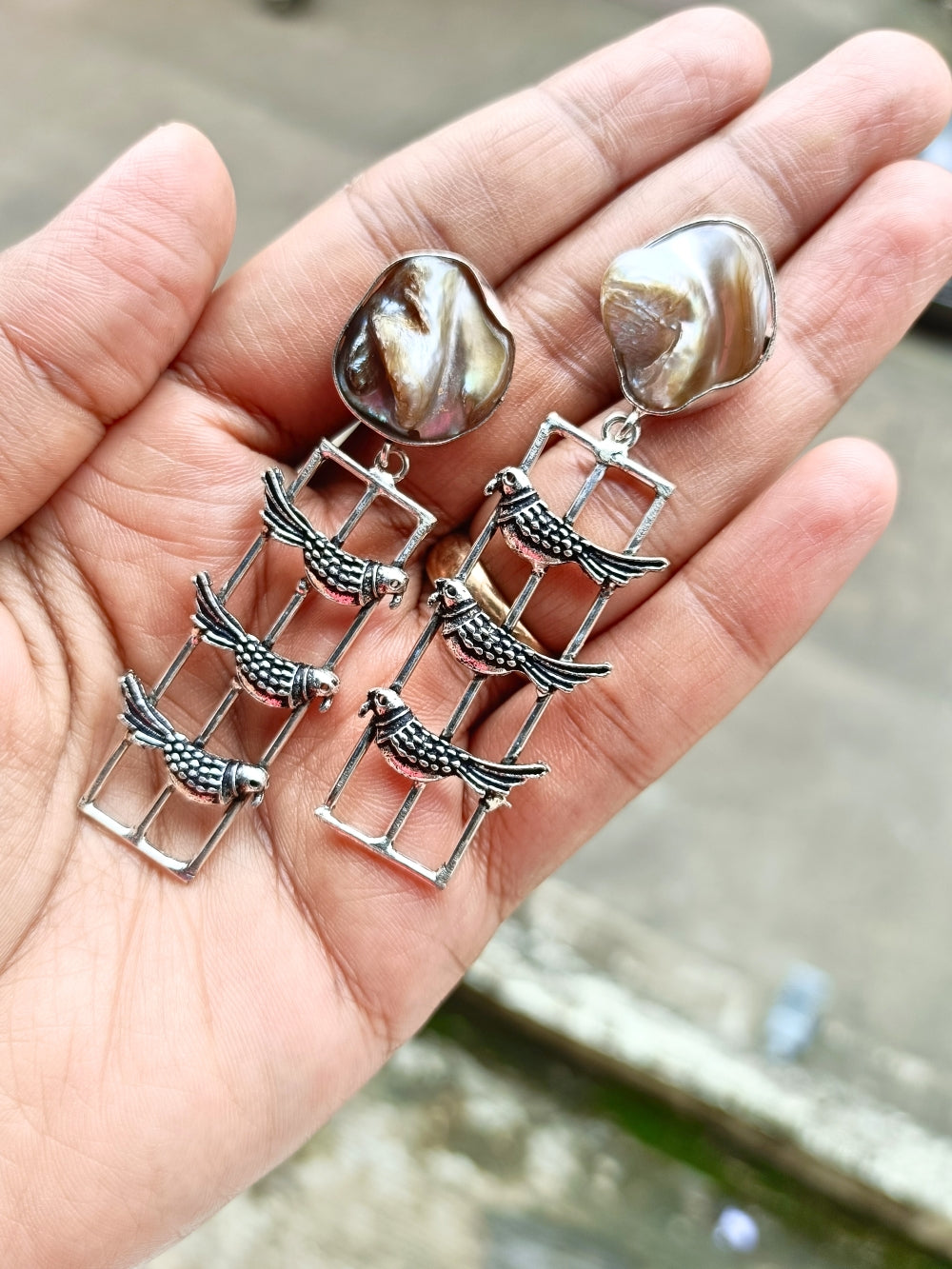 Baruq Pearl Antique Earrings