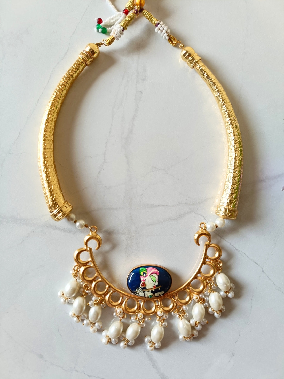 Royal Rajasthani MiniatureArt Hasli Necklace