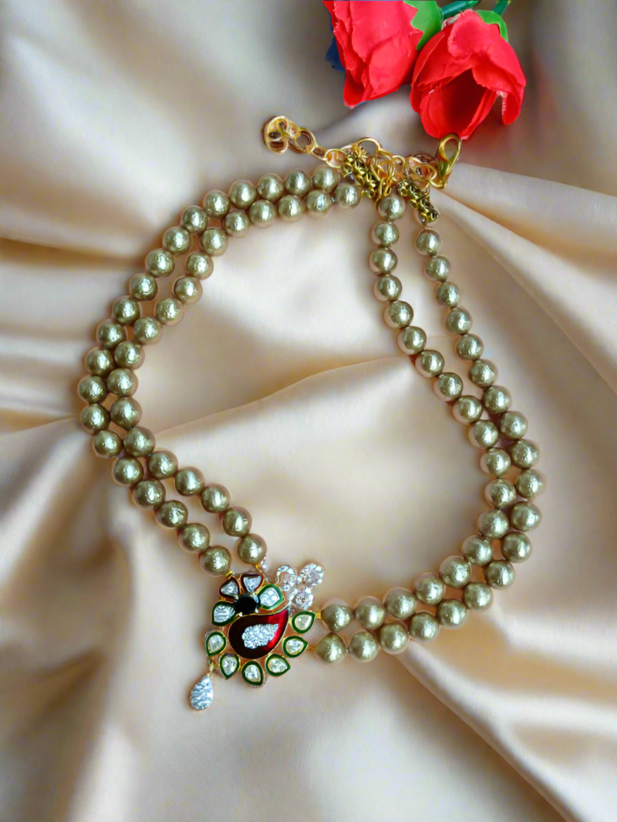 Pearl Kundan Necklace