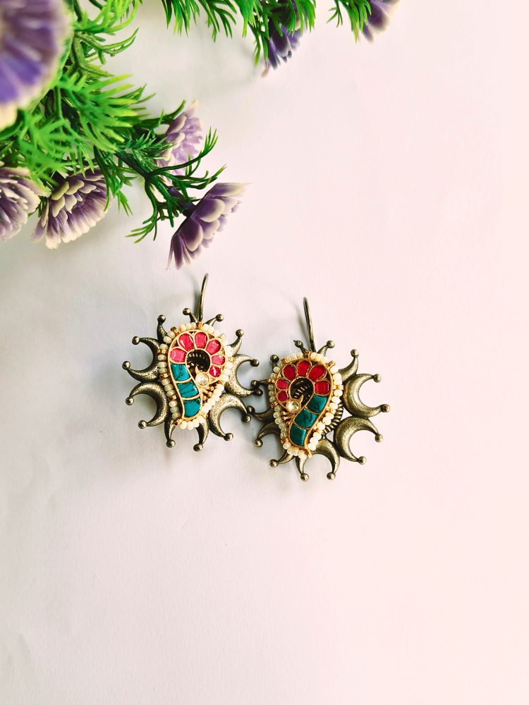 Nithila Panchi Kundan Earrings