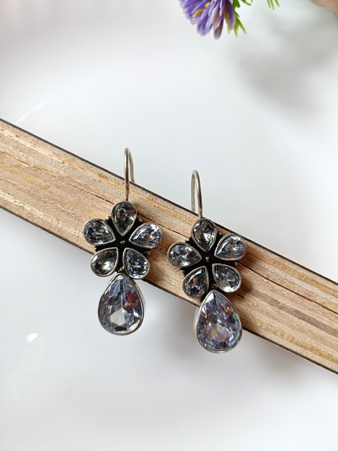 Ojaswini Stone Hook Earrings