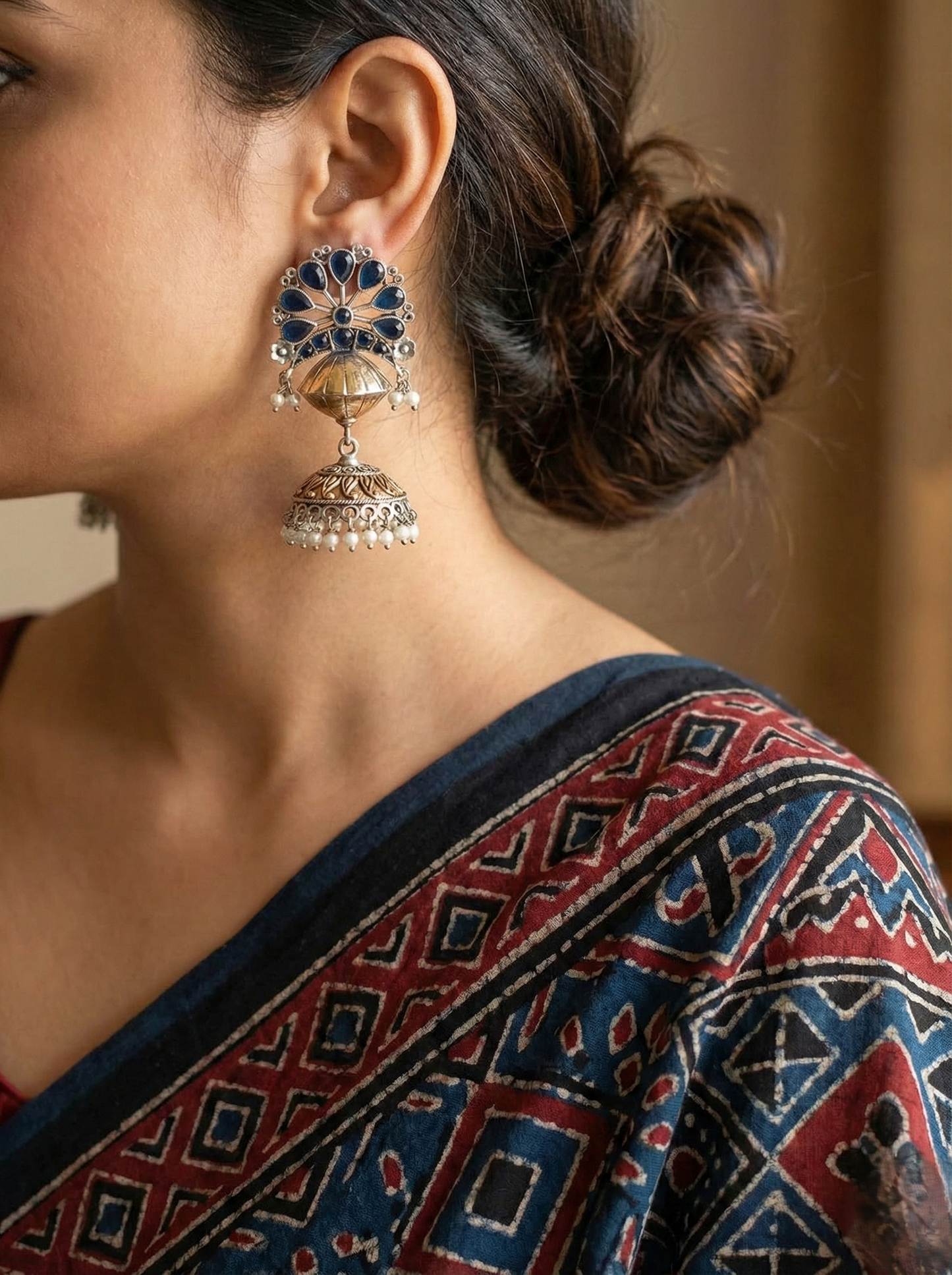 Olivia Dual Tone Jhumkis