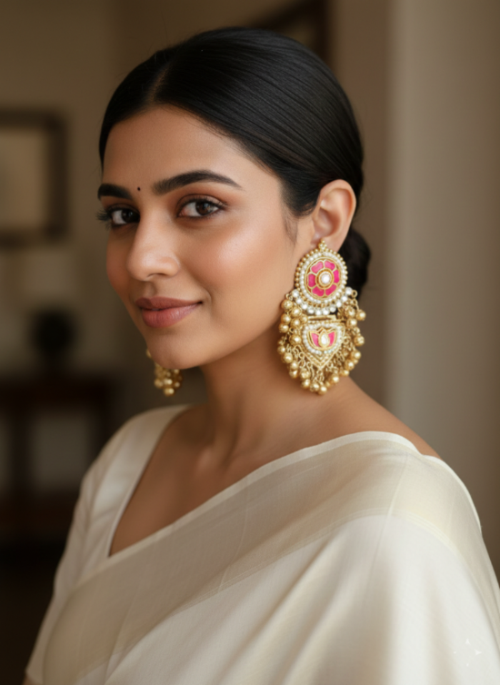 Dual tone earings