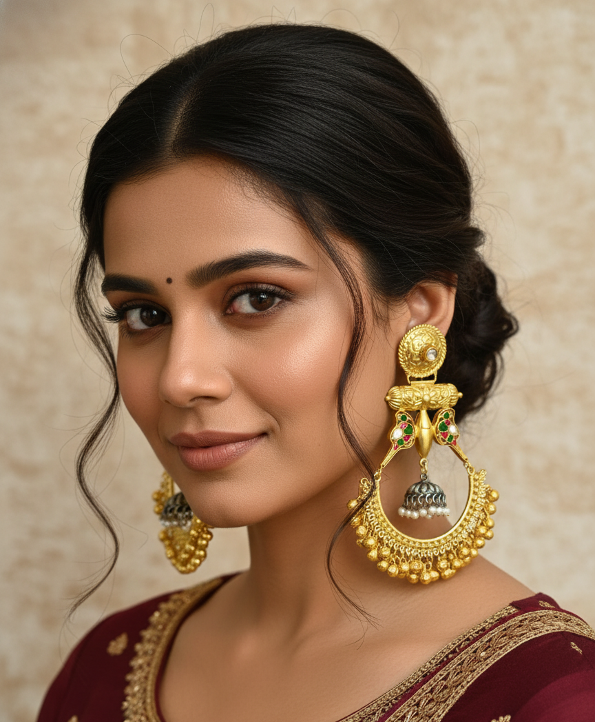 Madhuri Chandbali Earrings