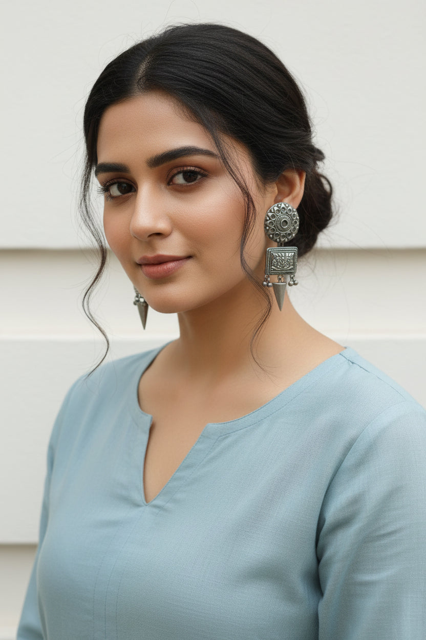 Manara Premium Oxidised Earrings