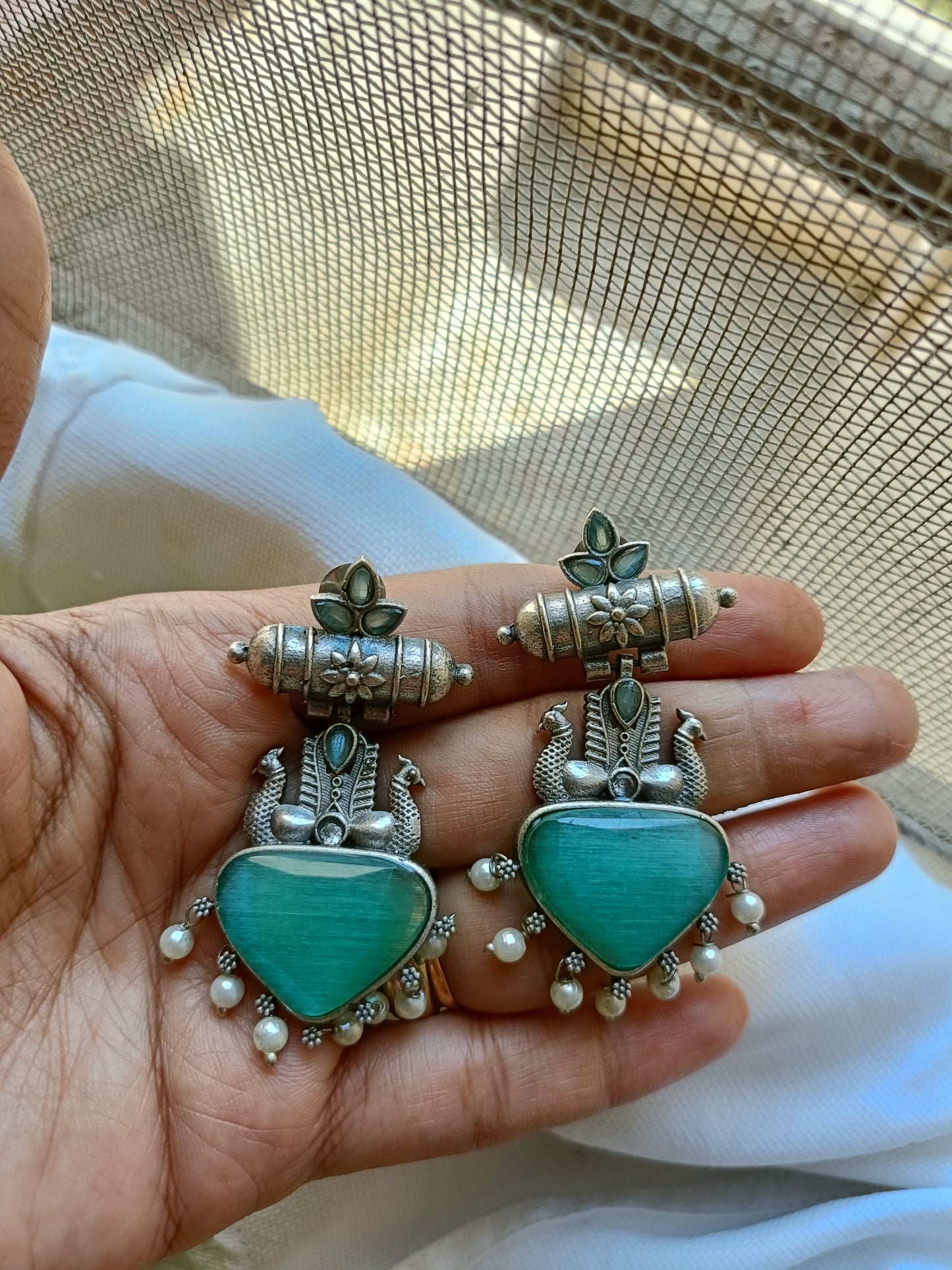 Marina Oxidised Earrings