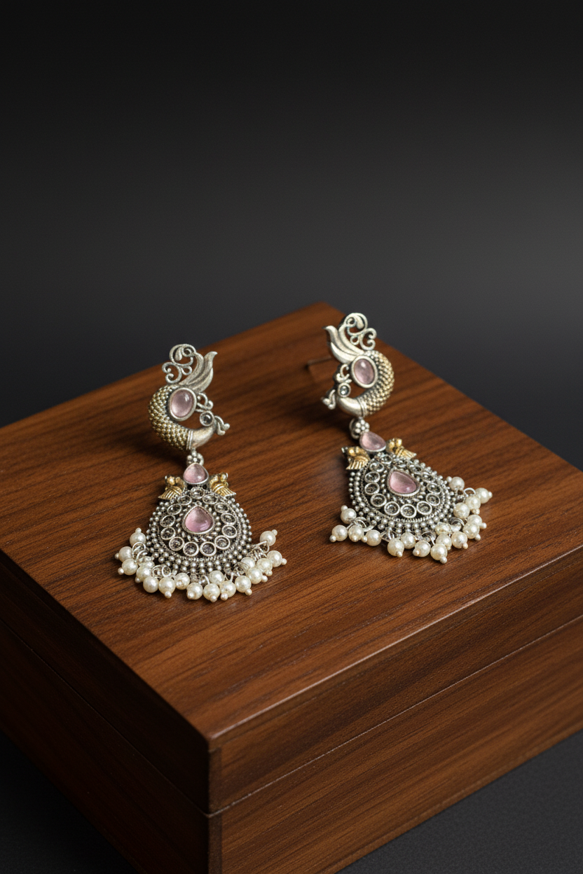 Mishri Dual Tone Earrings