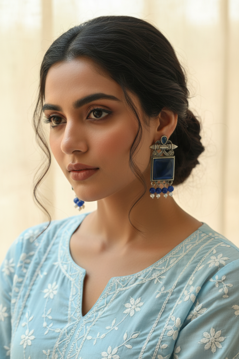 Avika Blue Earrings