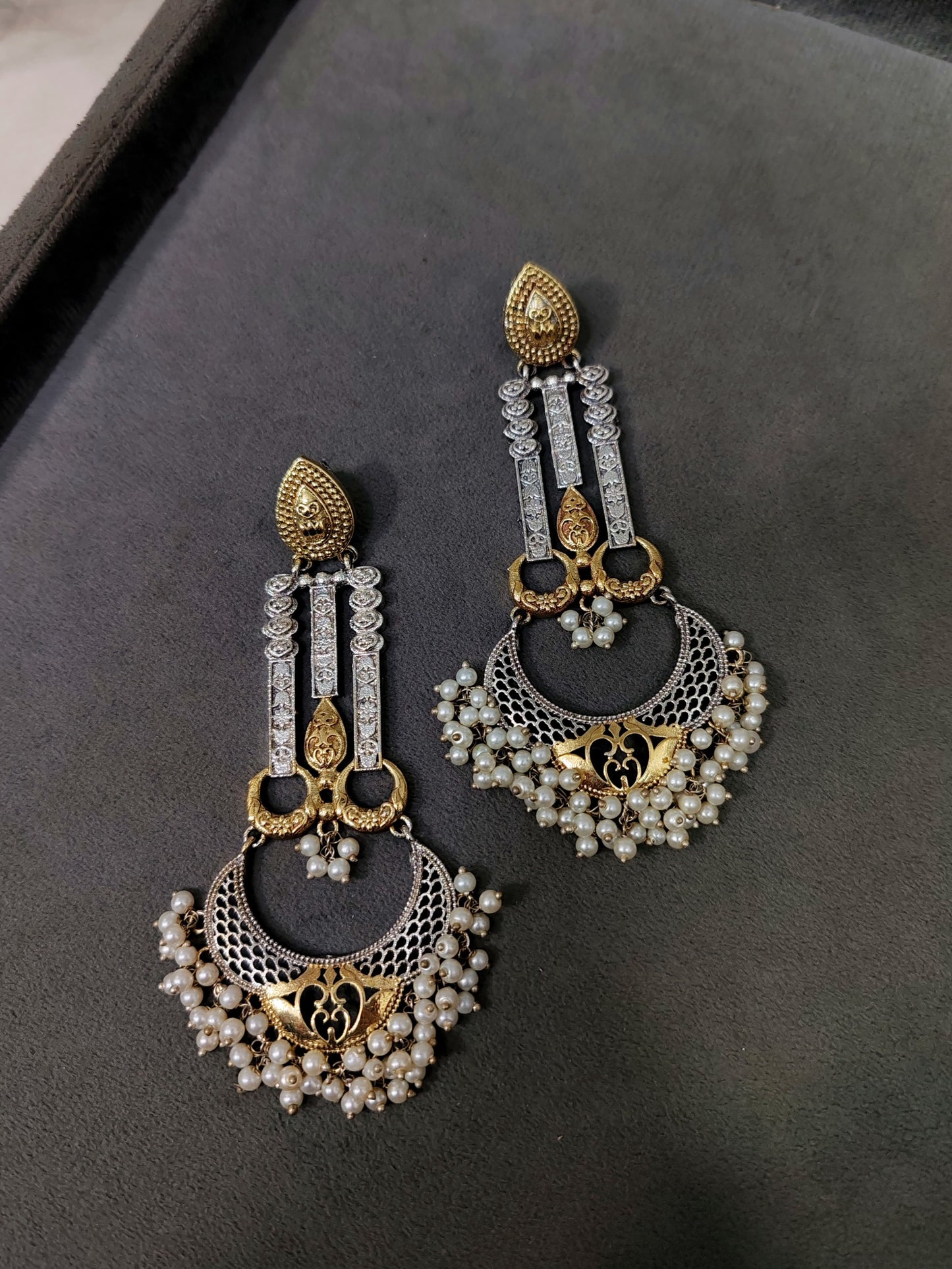 Sharmila Dual Tone Earrings