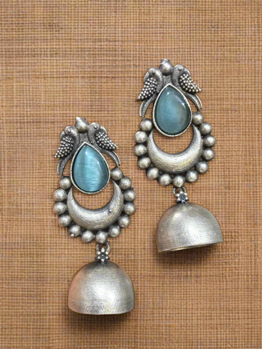 Nandini Oxidised Jhumki