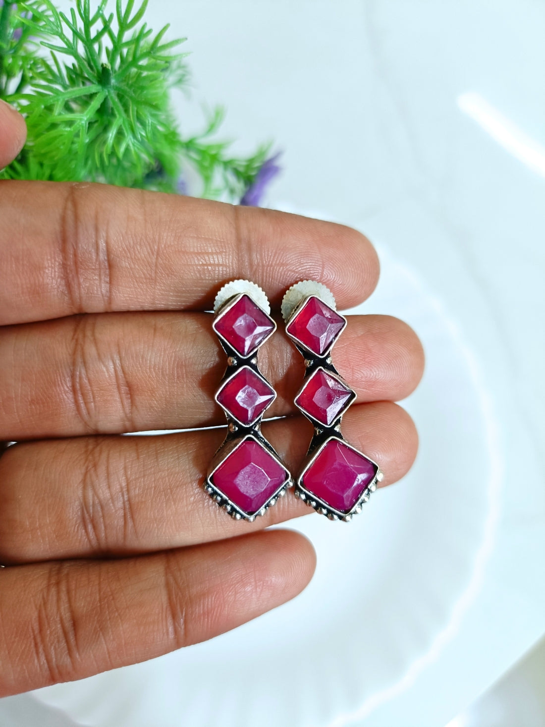 Eira Stone Earrings