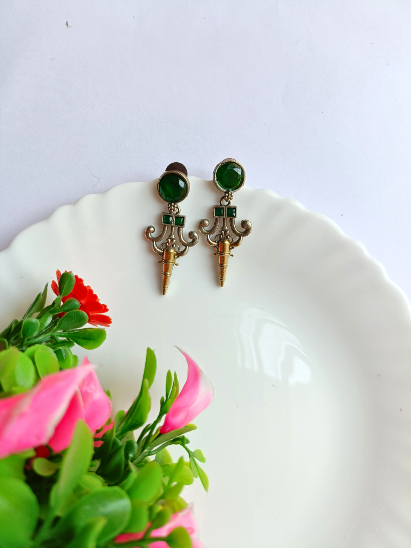 Dual Tone Miha Earrings