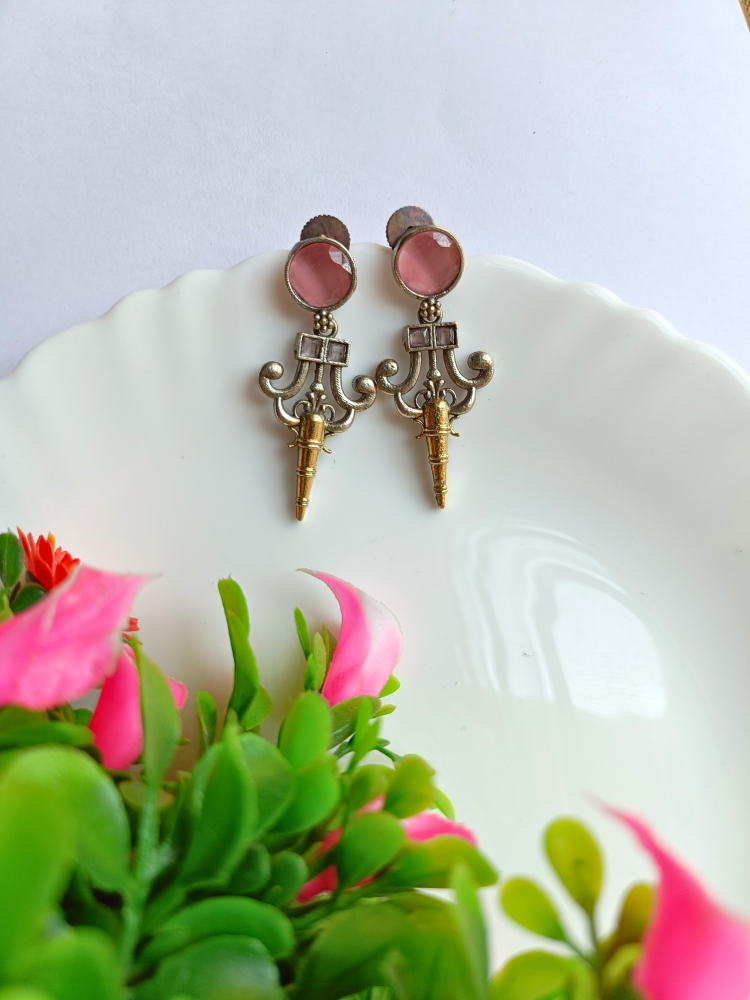 Dual Tone Miha Earrings