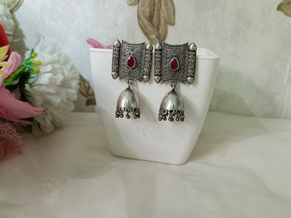 Oxidised Jhumka