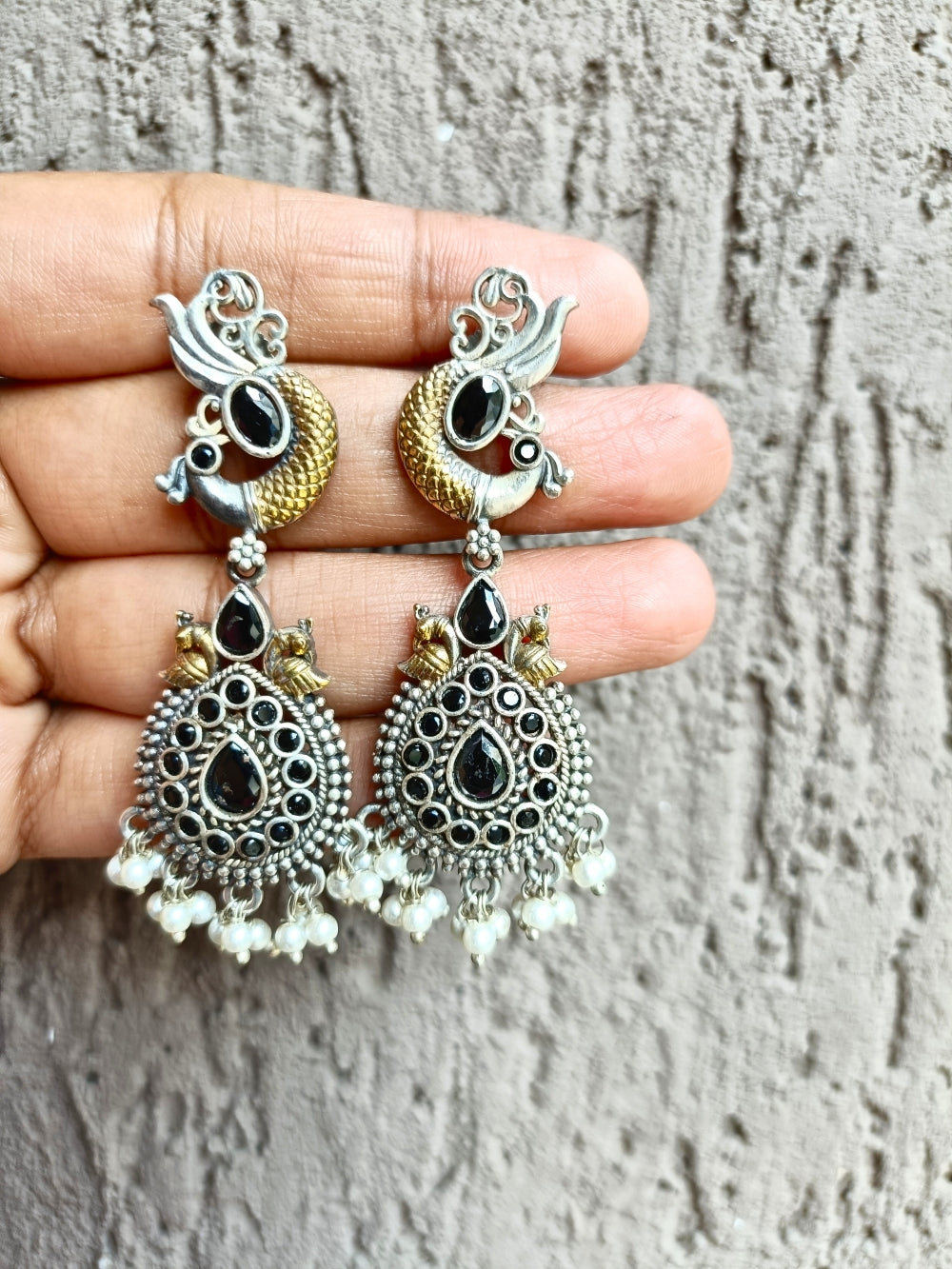 Mishri Dual Tone Earrings