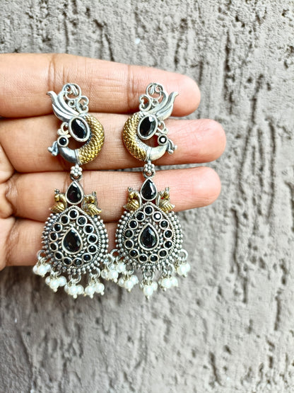 Mishri Dual Tone Earrings