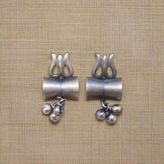 Trishu Damru Stud Earrings