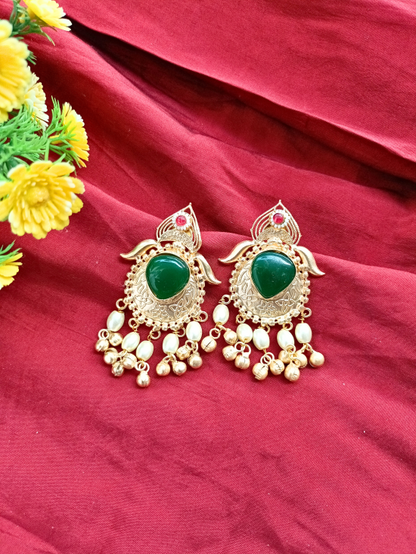 Vayda Gold Plated Chandbali Earrings