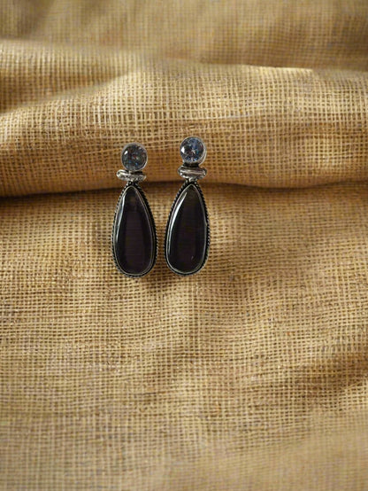 Binori Black Stone Earrings