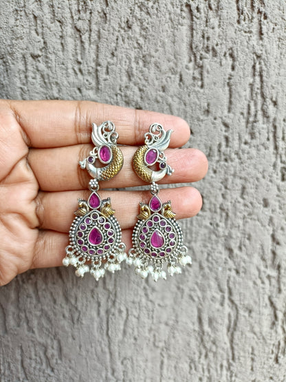 Mishri Dual Tone Earrings