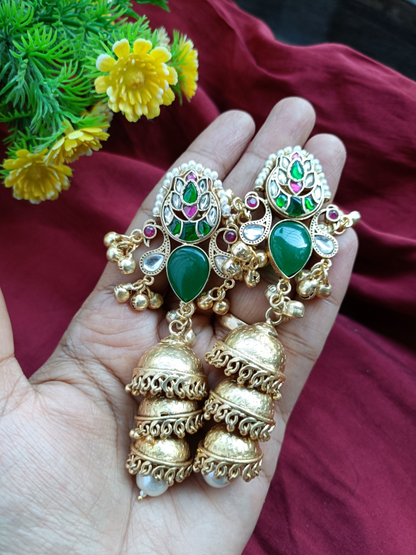 Bansuri Panchi Kundan Jhuma