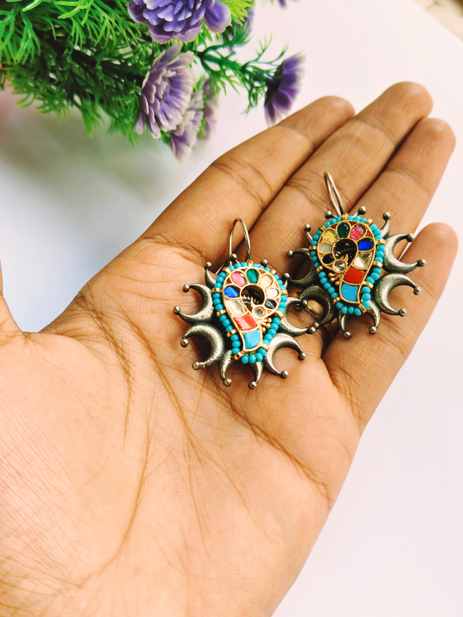 Nithila Panchi Kundan Earrings