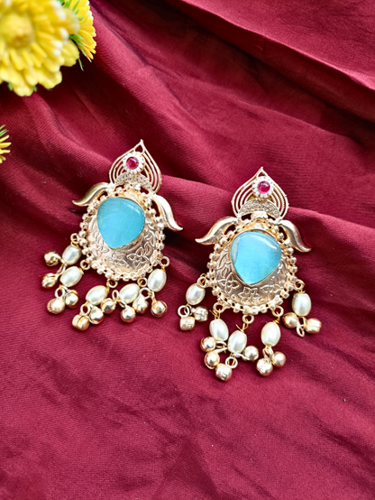 Vayda Gold Plated Chandbali Earrings