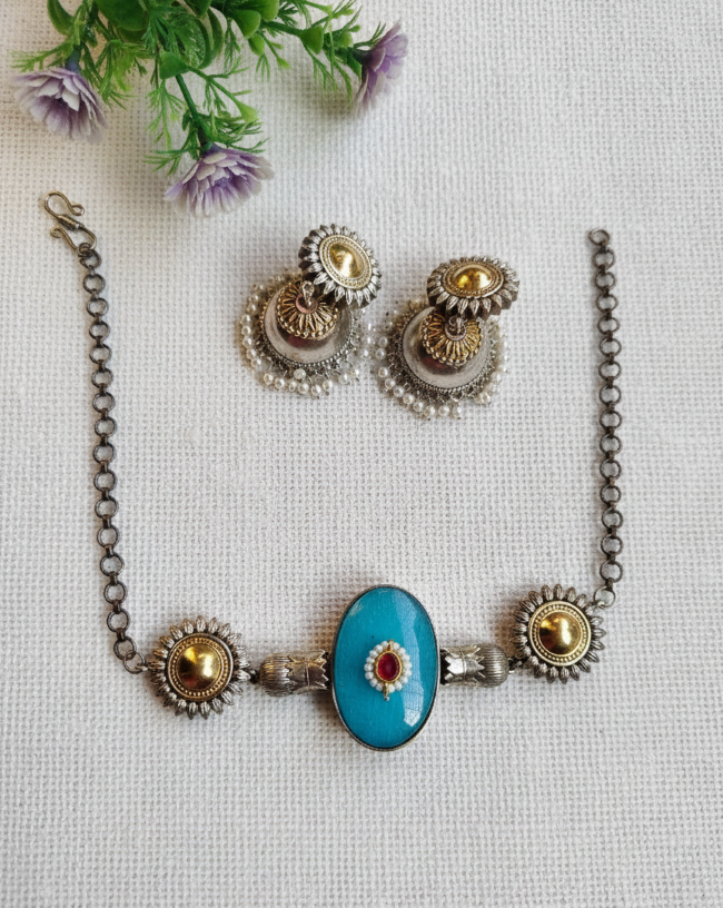 Kriha Panchi Kundan Choker Set