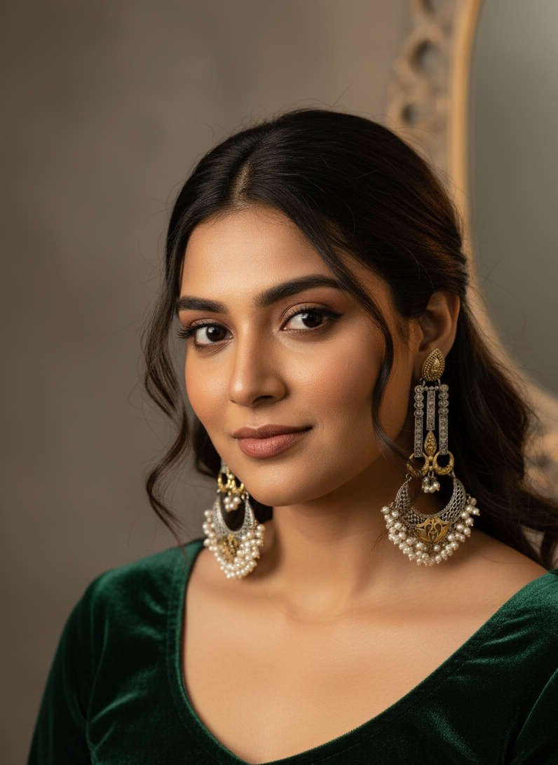 Sharmila Dual Tone Earrings