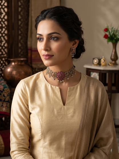 Dual tone choker set