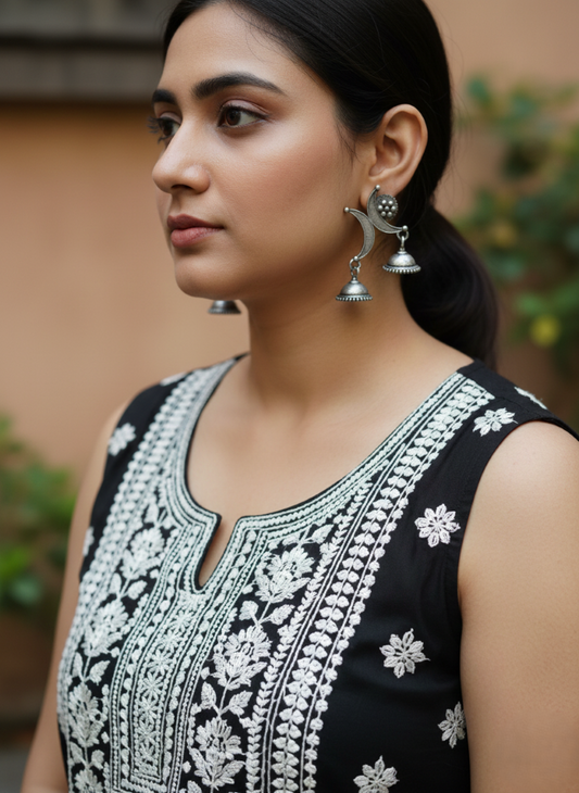 Nupur Oxidised Jhumki