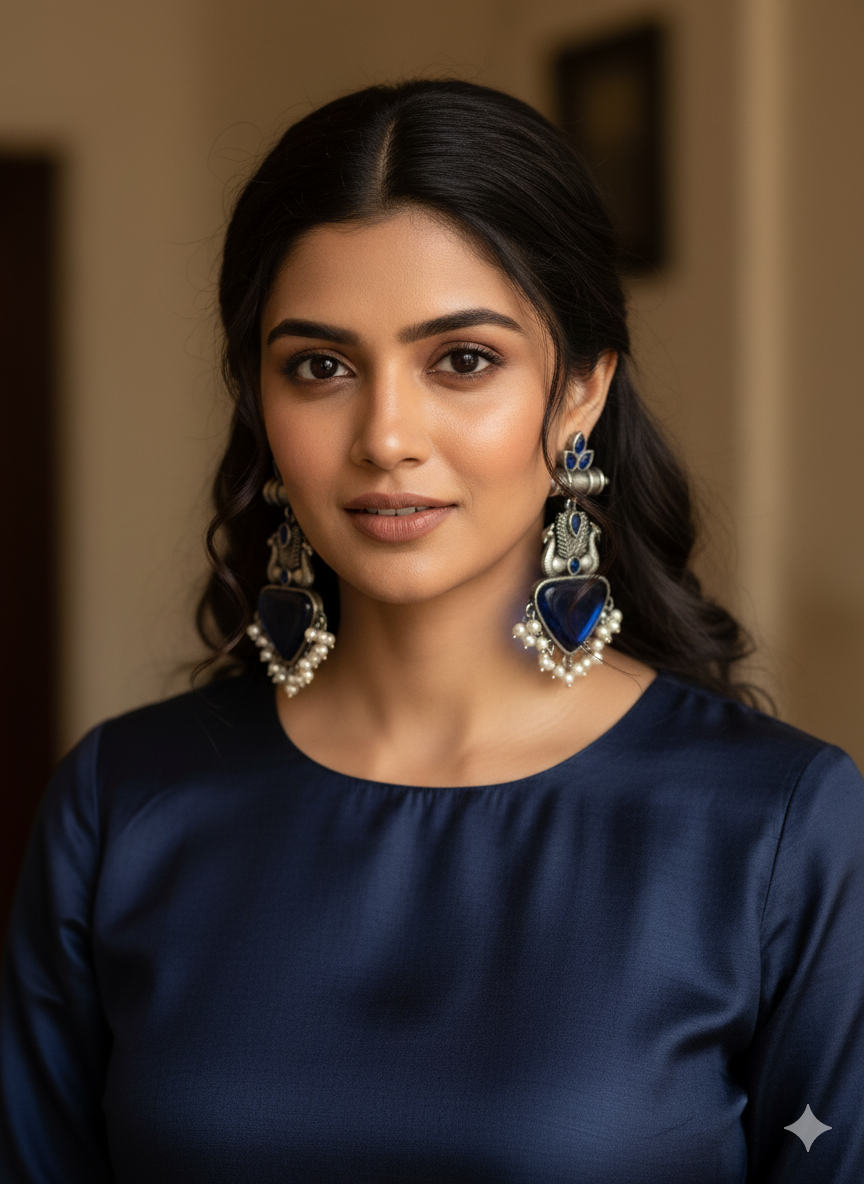 Marina Oxidised Earrings