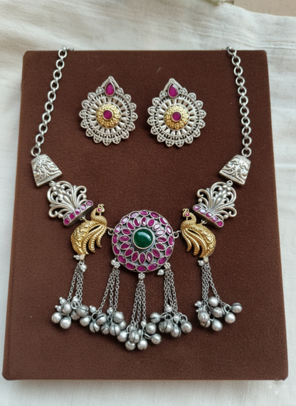 Dual Tone necklace set