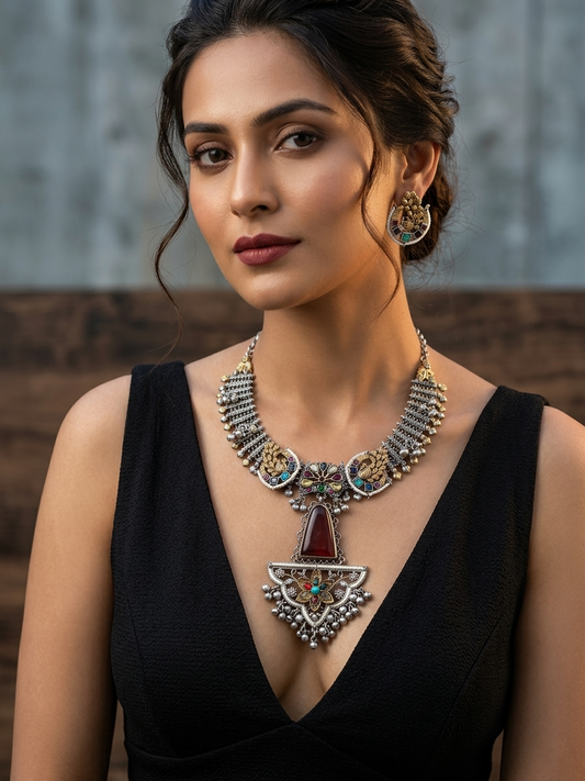 Geethanjali Fusion Necklace Set