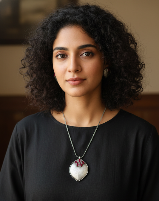 Shree Ruby Pendant Set