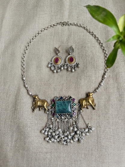 Dual-tone Nandi Choker-Set