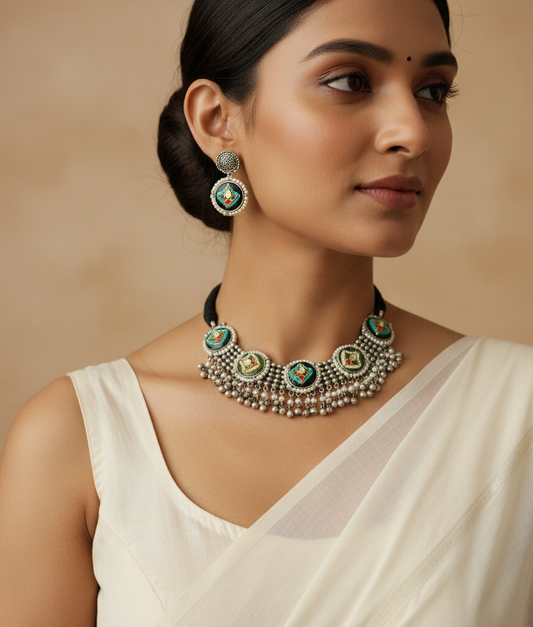 Hemali Kundan Necklace Set