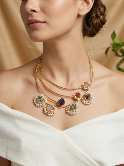 natural stone necklace