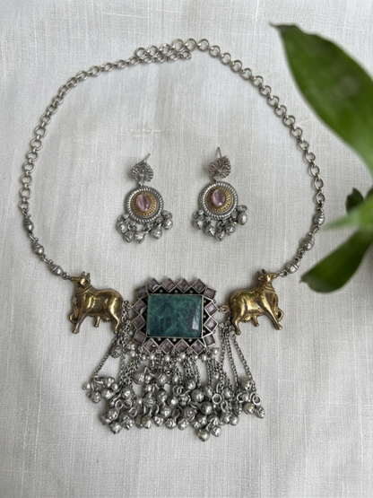 Dual-tone Nandi Choker-Set