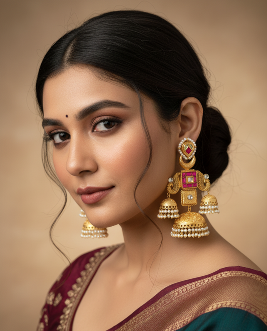 Brinda Jhumka Earrings