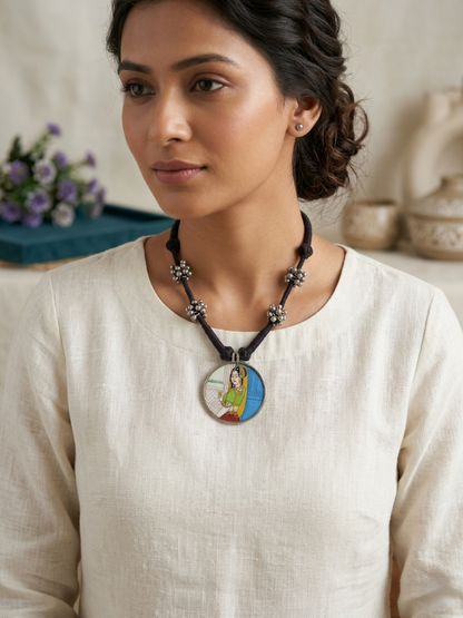 Chitraka Hand-Painted Ghungroo Necklace