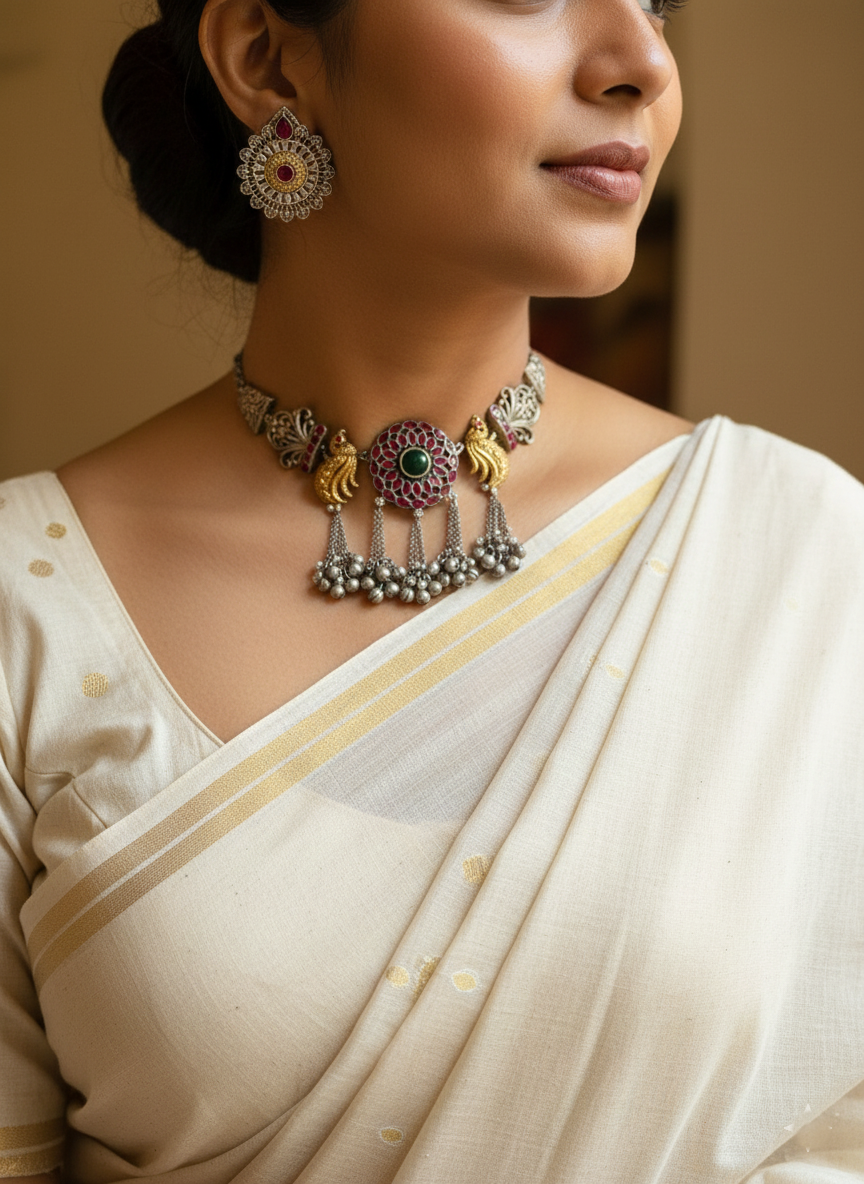 Dual Tone necklace set