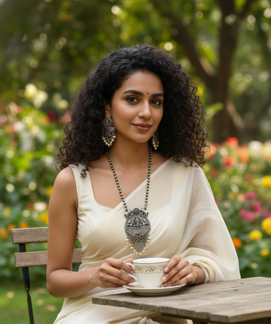 Vaidehi Antique Pendant Set