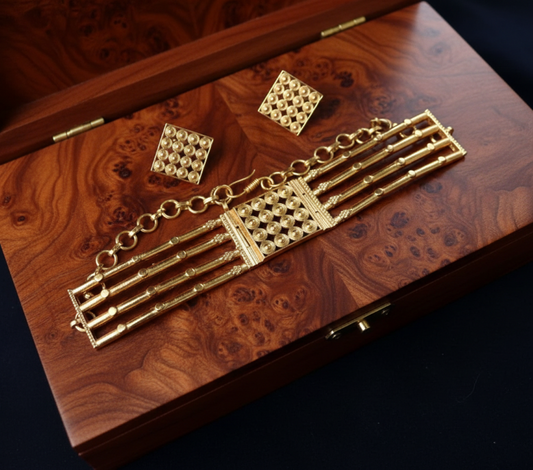 golden choker set