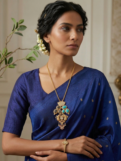 Amrapali Peacock Motif Pendant