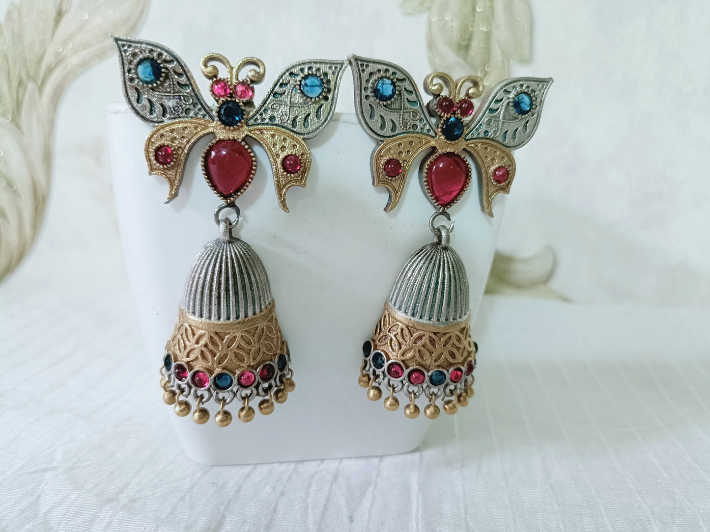 Titli Dual Tone Oxidised Earrings