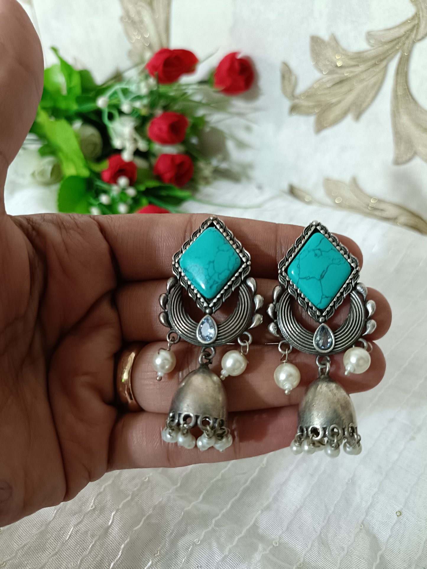 Oxidised Jhumki