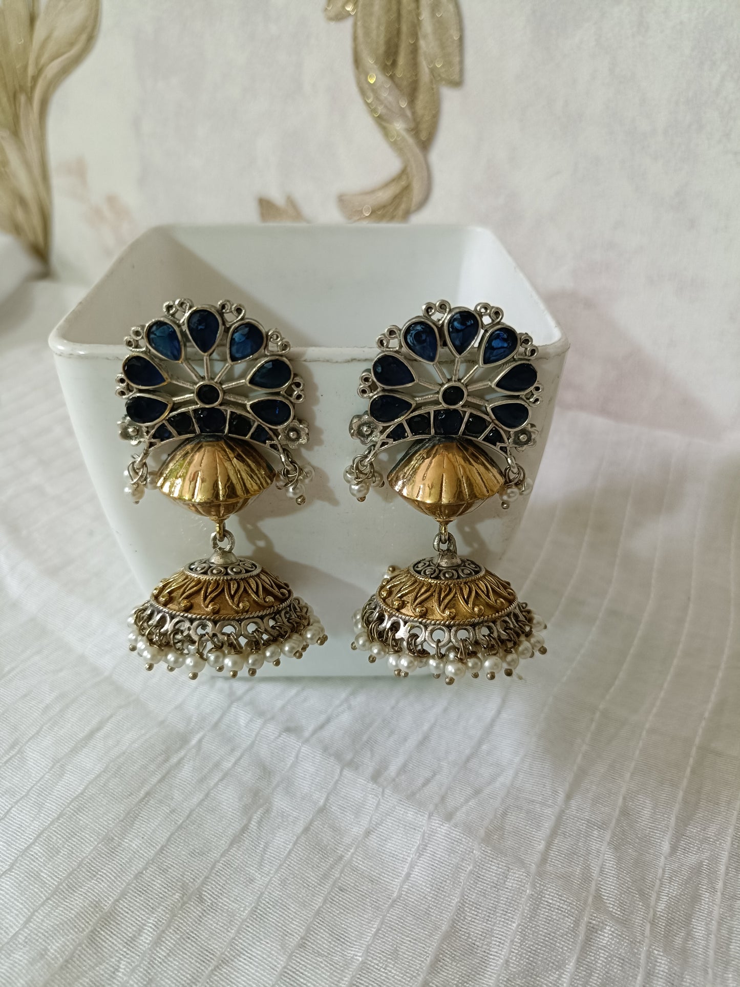 Olivia Dual Tone Jhumkis