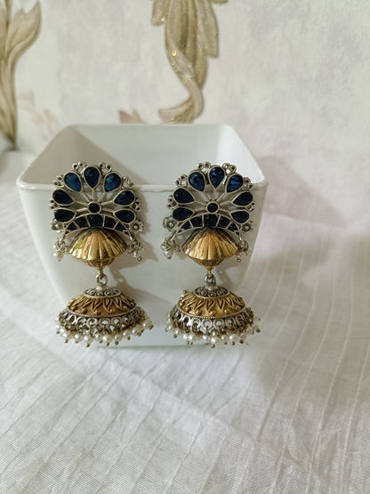 Olivia Dual Tone Jhumkis