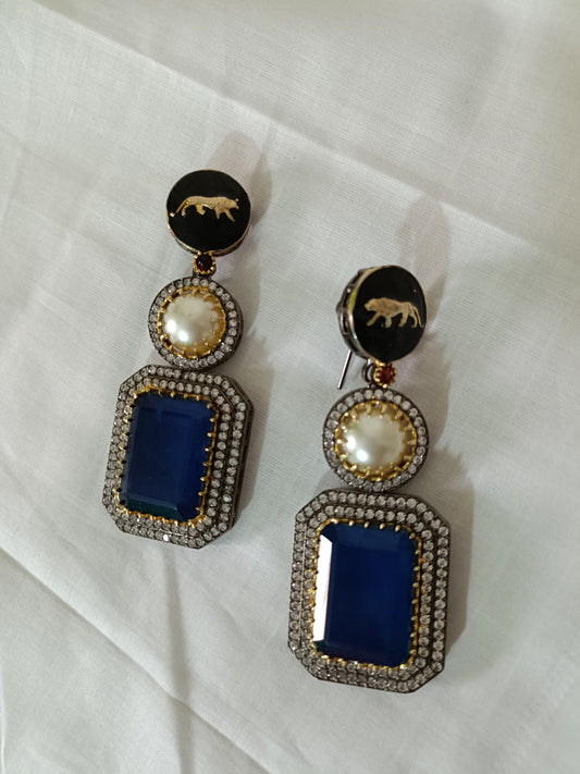 Sabyasachi Inspired Doublet AD Earrings